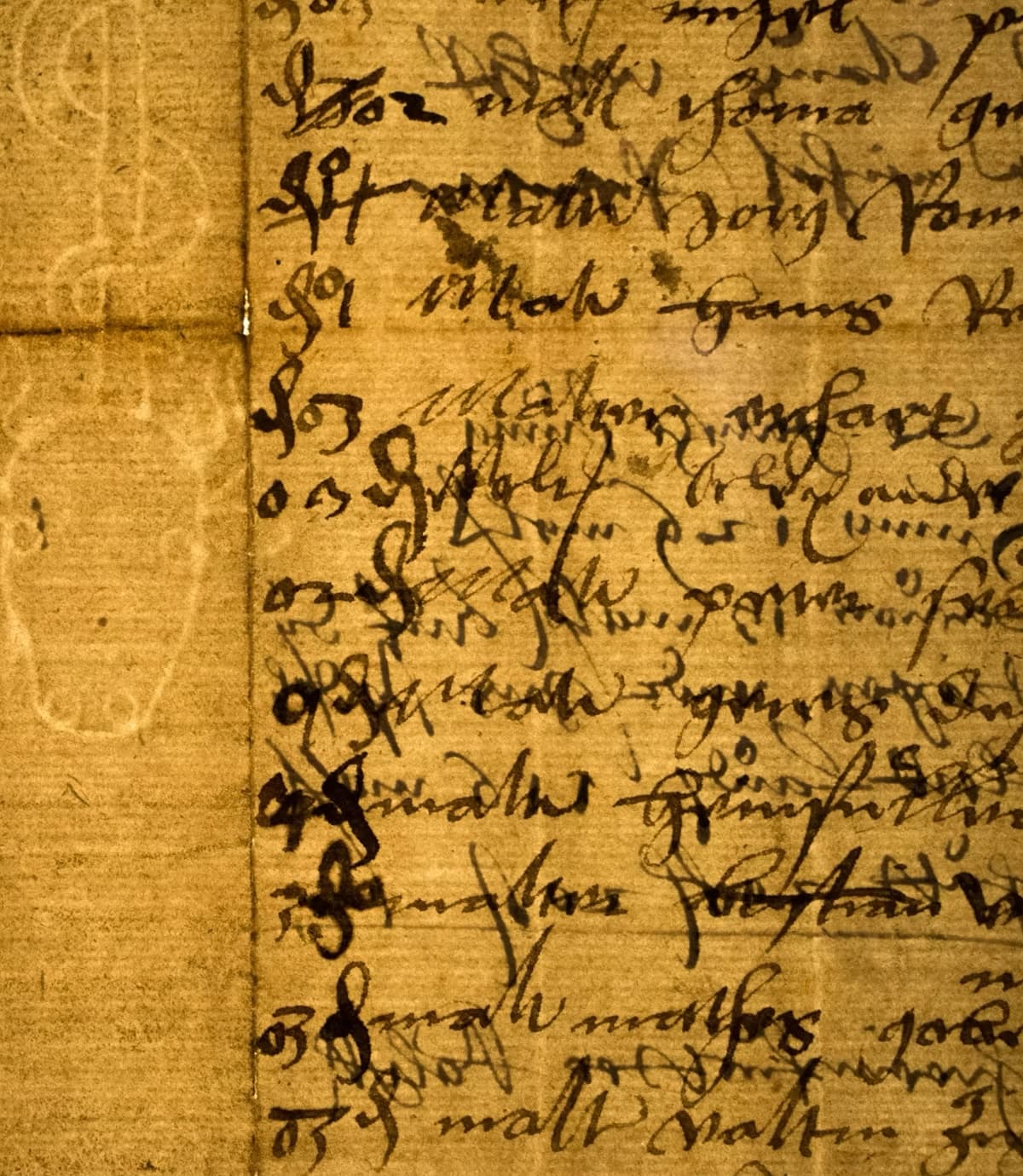 A page of handwritten manuscript in faded ink.